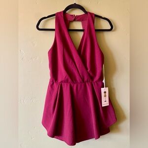 Purple Snow Semi-Formal Romper (NWT)